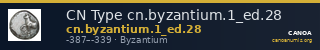 CN Type cn.byzantium.1_ed.28 — CANOA