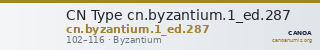 CN Type cn.byzantium.1_ed.287 — CANOA