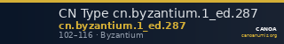 CN Type cn.byzantium.1_ed.287 — CANOA