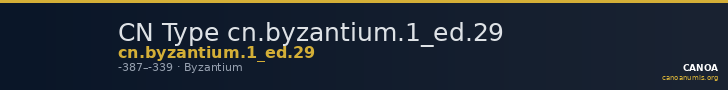 CN Type cn.byzantium.1_ed.29 — CANOA