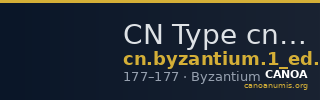 CN Type cn.byzantium.1_ed.315 — CANOA