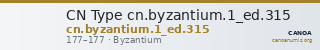 CN Type cn.byzantium.1_ed.315 — CANOA