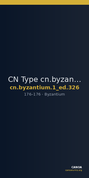 CN Type cn.byzantium.1_ed.326 — CANOA
