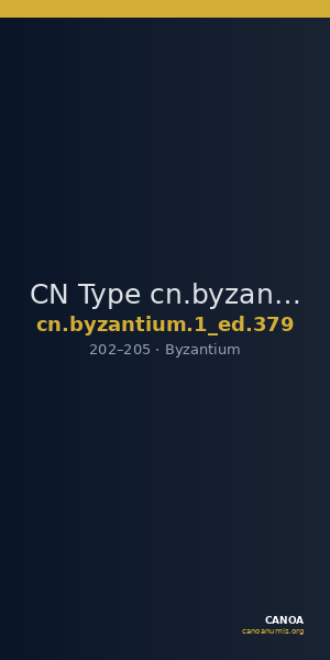 CN Type cn.byzantium.1_ed.379 — CANOA