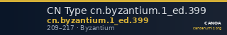 CN Type cn.byzantium.1_ed.399 — CANOA