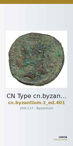 CN Type cn.byzantium.1_ed.401 — CANOA