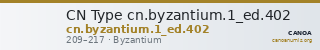 CN Type cn.byzantium.1_ed.402 — CANOA