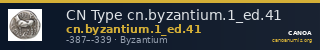 CN Type cn.byzantium.1_ed.41 — CANOA