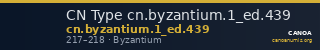 CN Type cn.byzantium.1_ed.439 — CANOA