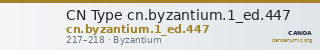 CN Type cn.byzantium.1_ed.447 — CANOA