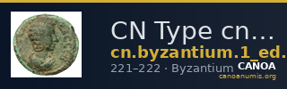 CN Type cn.byzantium.1_ed.462 — CANOA
