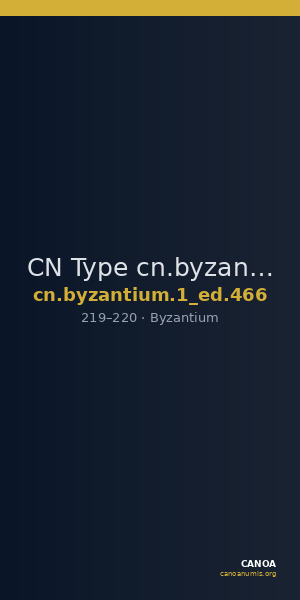 CN Type cn.byzantium.1_ed.466 — CANOA