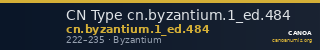 CN Type cn.byzantium.1_ed.484 — CANOA