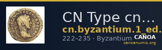 CN Type cn.byzantium.1_ed.491 — CANOA