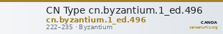 CN Type cn.byzantium.1_ed.496 — CANOA