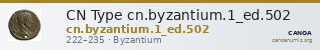 CN Type cn.byzantium.1_ed.502 — CANOA