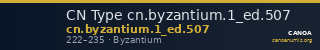 CN Type cn.byzantium.1_ed.507 — CANOA