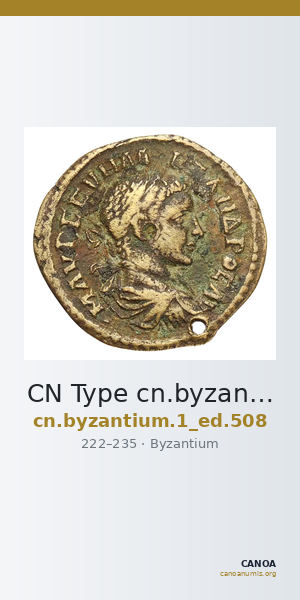 CN Type cn.byzantium.1_ed.508 — CANOA