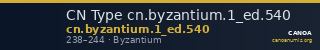 CN Type cn.byzantium.1_ed.540 — CANOA