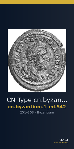 CN Type cn.byzantium.1_ed.542 — CANOA