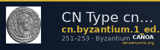 CN Type cn.byzantium.1_ed.542 — CANOA