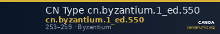 CN Type cn.byzantium.1_ed.550 — CANOA