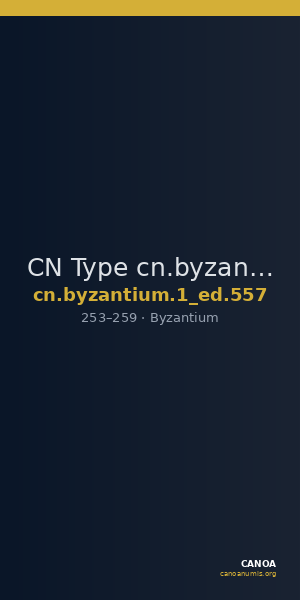 CN Type cn.byzantium.1_ed.557 — CANOA