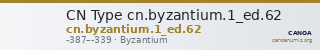 CN Type cn.byzantium.1_ed.62 — CANOA