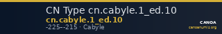 CN Type cn.cabyle.1_ed.10 — CANOA