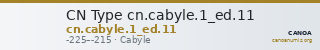 CN Type cn.cabyle.1_ed.11 — CANOA