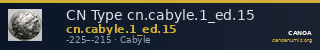 CN Type cn.cabyle.1_ed.15 — CANOA