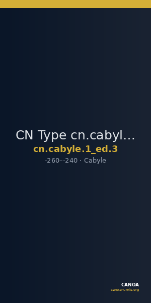 CN Type cn.cabyle.1_ed.3 — CANOA