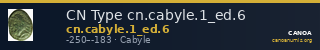CN Type cn.cabyle.1_ed.6 — CANOA