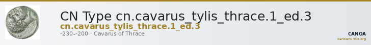 CN Type cn.cavarus_tylis_thrace.1_ed.3 — CANOA