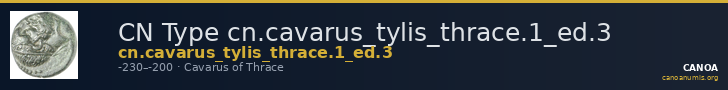 CN Type cn.cavarus_tylis_thrace.1_ed.3 — CANOA
