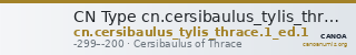 CN Type cn.cersibaulus_tylis_thrace.1_ed.1 — CANOA