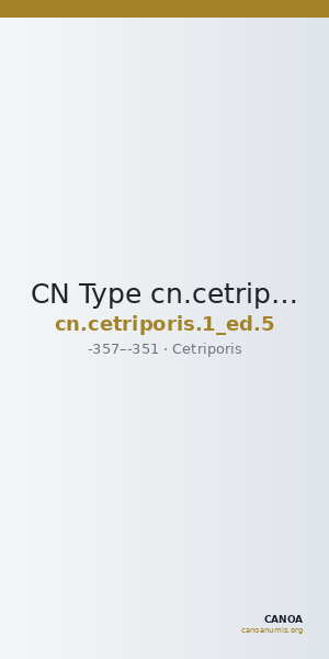 CN Type cn.cetriporis.1_ed.5 — CANOA