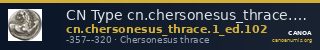 CN Type cn.chersonesus_thrace.1_ed.102 — CANOA