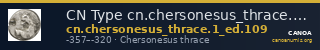 CN Type cn.chersonesus_thrace.1_ed.109 — CANOA