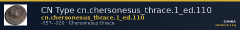 CN Type cn.chersonesus_thrace.1_ed.110 — CANOA