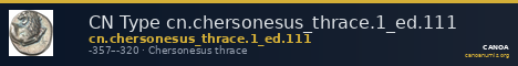 CN Type cn.chersonesus_thrace.1_ed.111 — CANOA
