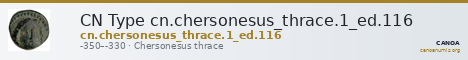 CN Type cn.chersonesus_thrace.1_ed.116 — CANOA