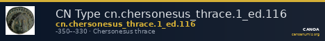 CN Type cn.chersonesus_thrace.1_ed.116 — CANOA