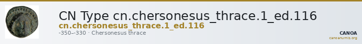 CN Type cn.chersonesus_thrace.1_ed.116 — CANOA