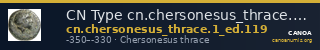 CN Type cn.chersonesus_thrace.1_ed.119 — CANOA