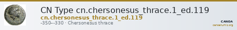 CN Type cn.chersonesus_thrace.1_ed.119 — CANOA