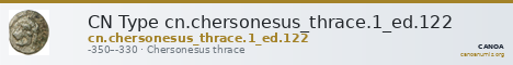 CN Type cn.chersonesus_thrace.1_ed.122 — CANOA
