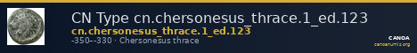 CN Type cn.chersonesus_thrace.1_ed.123 — CANOA