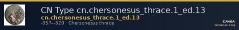 CN Type cn.chersonesus_thrace.1_ed.13 — CANOA