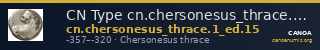 CN Type cn.chersonesus_thrace.1_ed.15 — CANOA